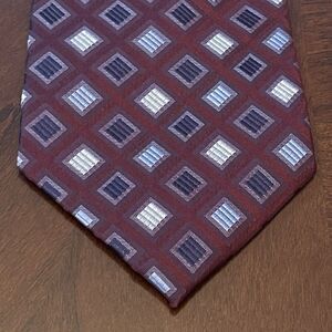 Courage Burgundy Hand Made 100% Silk Men’s Neck Tie Made In China